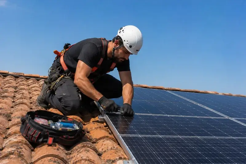 Maintenance et monitoring de panneaux solaires à Saint-Georges-d'Oléron